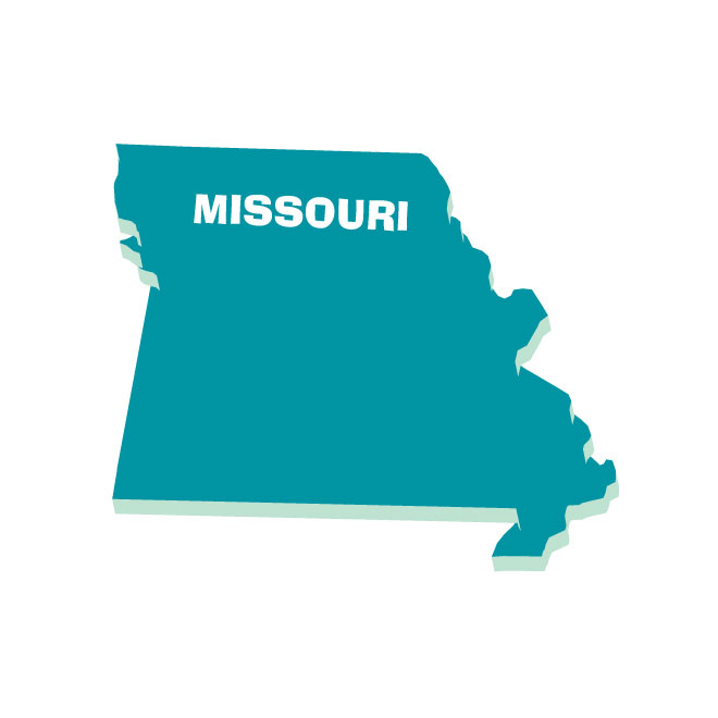 660x660 Missouri 3d Vector Map