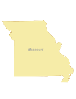 156x202 Free Digital Missouri Outline Blank Map
