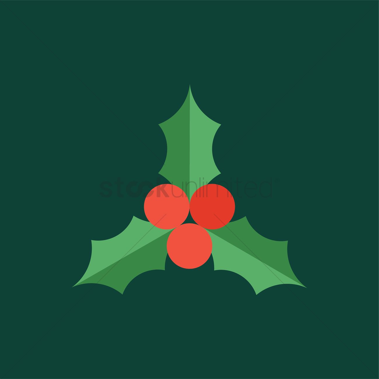 1300x1300 Mistletoe Vector Image