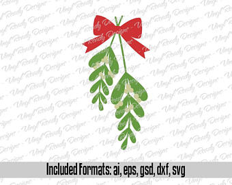 340x270 Mistletoe Vector Art Etsy