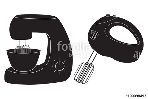 500x334 Hand Mixer And Stand Mixer Icon. Stock Image And Royalty Free