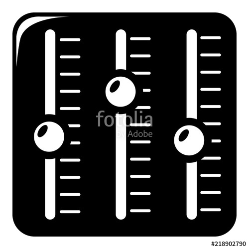 500x500 Sound Mixer Icon . Simple Illustration Of Sound Mixer Vector Icon