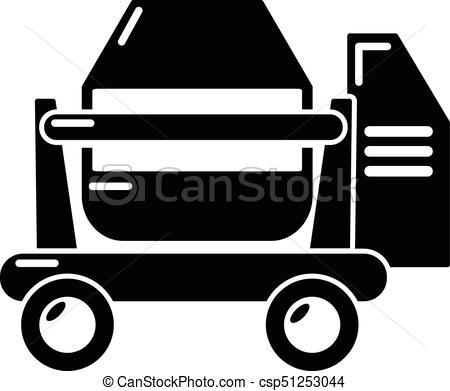 450x391 Concrete Mixer Icon, Simple Black Style. Concrete Mixer Icon