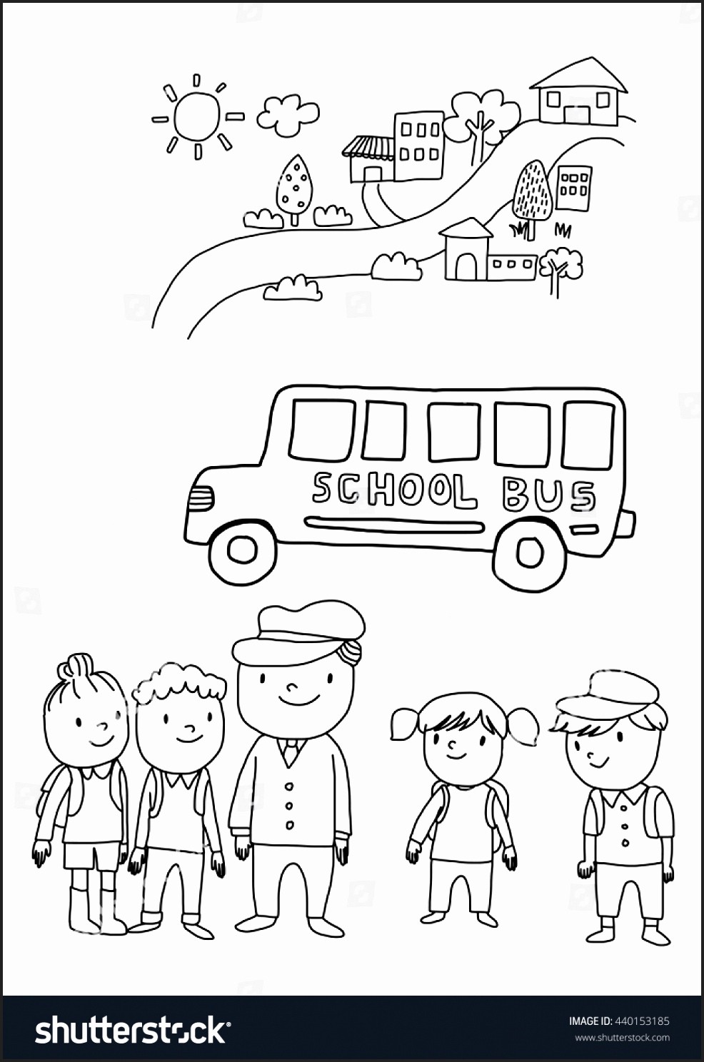 986x1488 Vector Illustration Back School Coloring