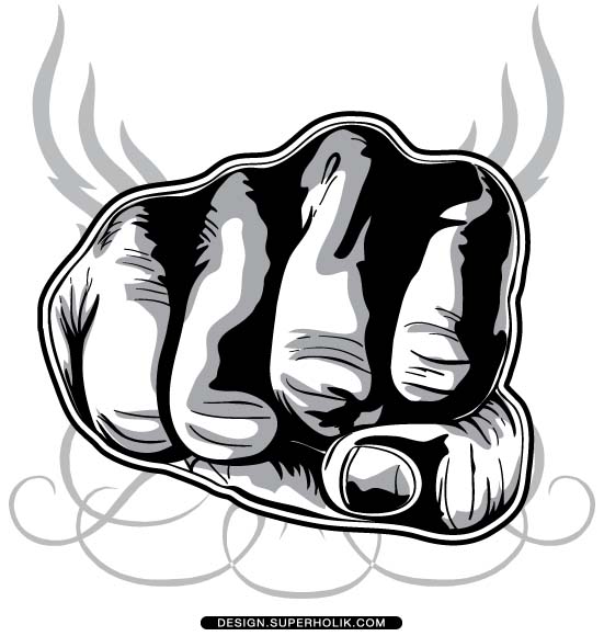 551x580 Fist Clipart Mma Fighter