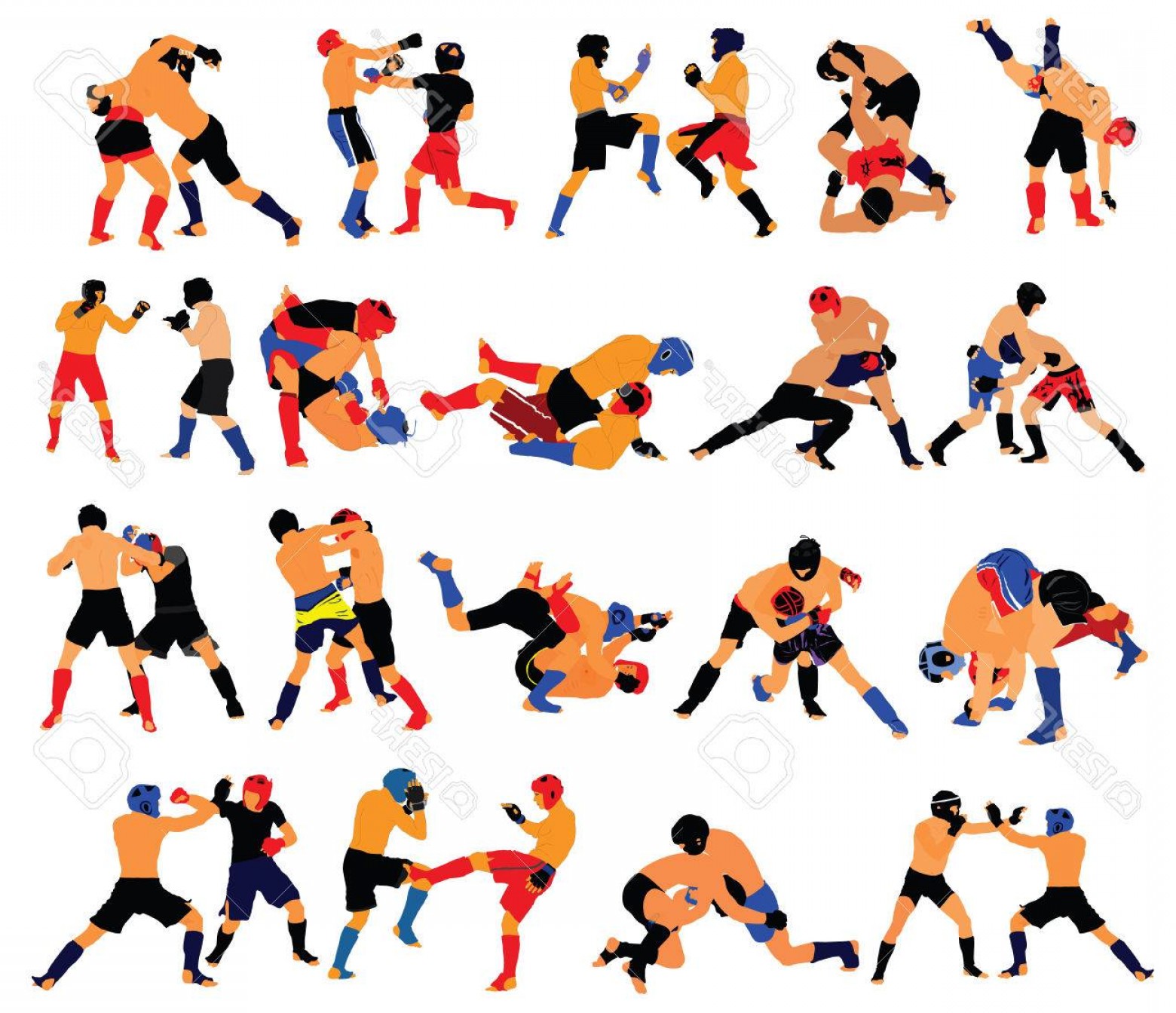 Mma Fighter Vector at GetDrawings | Free download