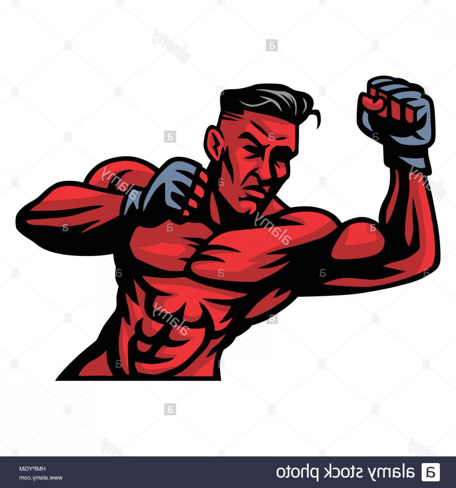 Mma Fighter Vector at GetDrawings | Free download