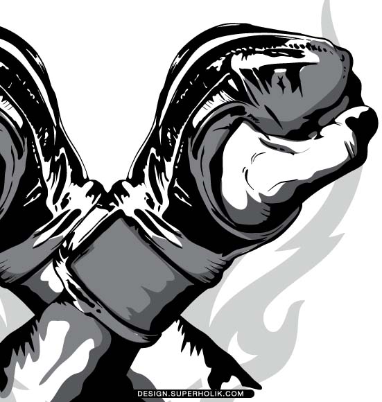 551x580 Drawn Fist Mma