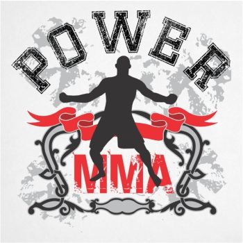 350x350 Power Mma T Shirt Design In Vector