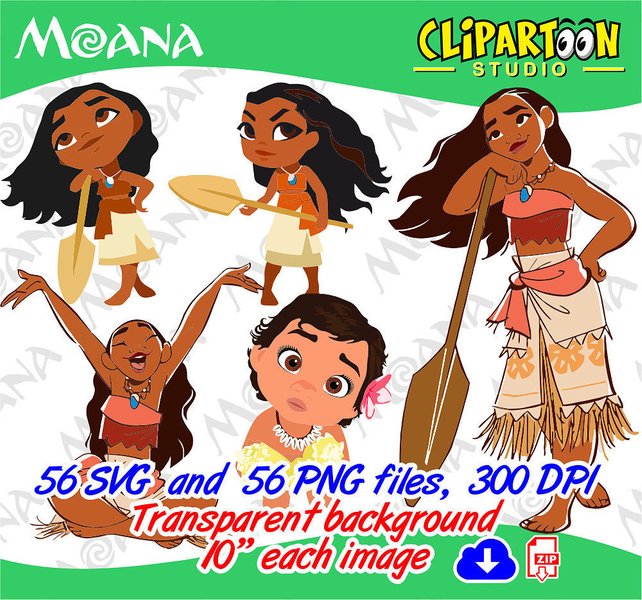 642x600 Moana Disney Vector Cliparts Svg And Png Graphic Instant Etsy