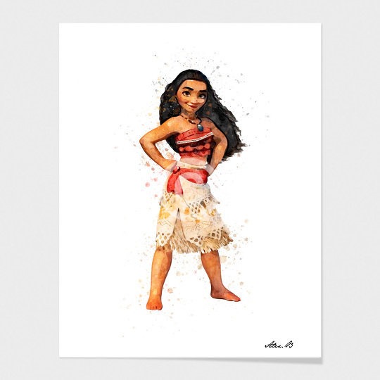 540x540 Moana Art Print