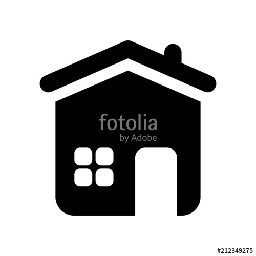 500x500 Home Icon Vector Icon. Simple Element Illustration. Home Symbol