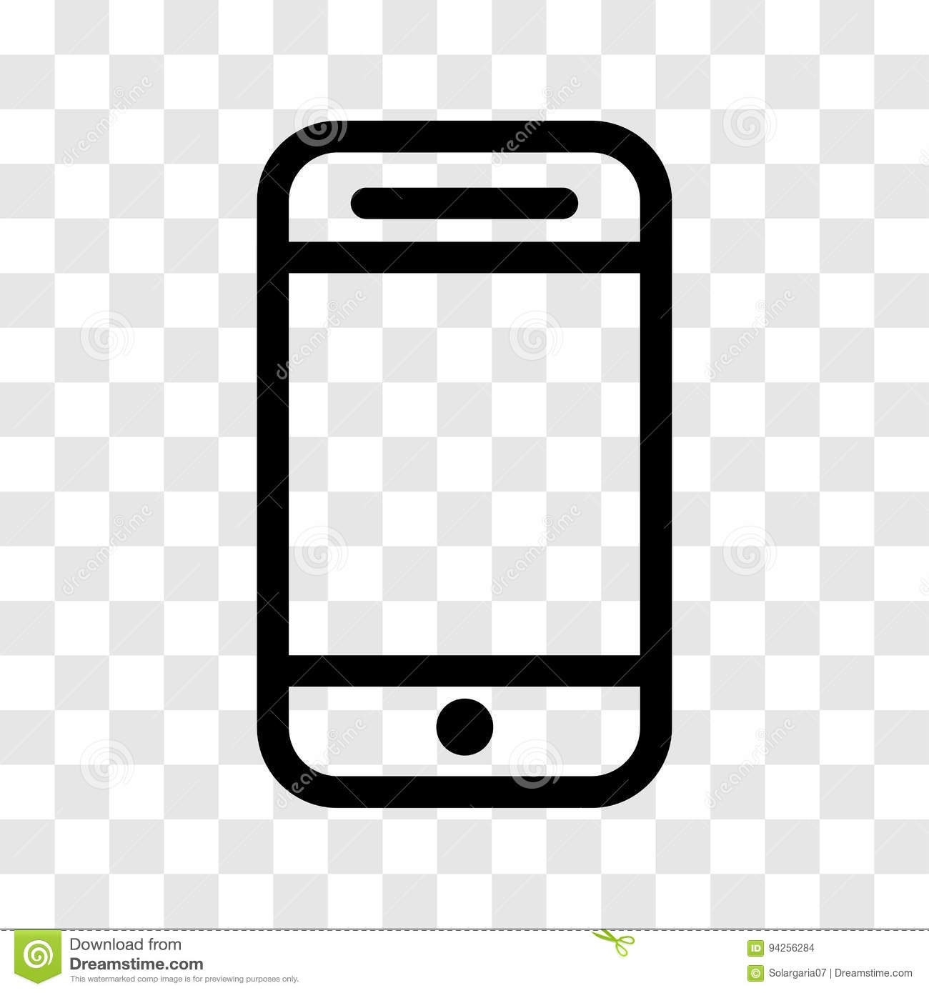 1300x1390 Cell Phone Icon Vector