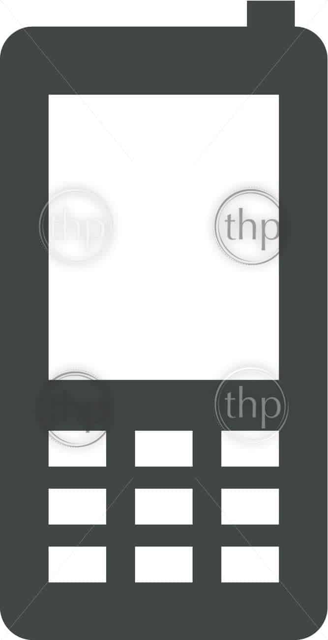 667x1300 Simple Cell Phone Or Mobile Phone Vector Photo