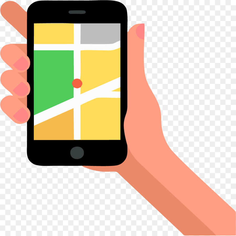 900x900 Smartphone Mobile Phone Vector Map Information