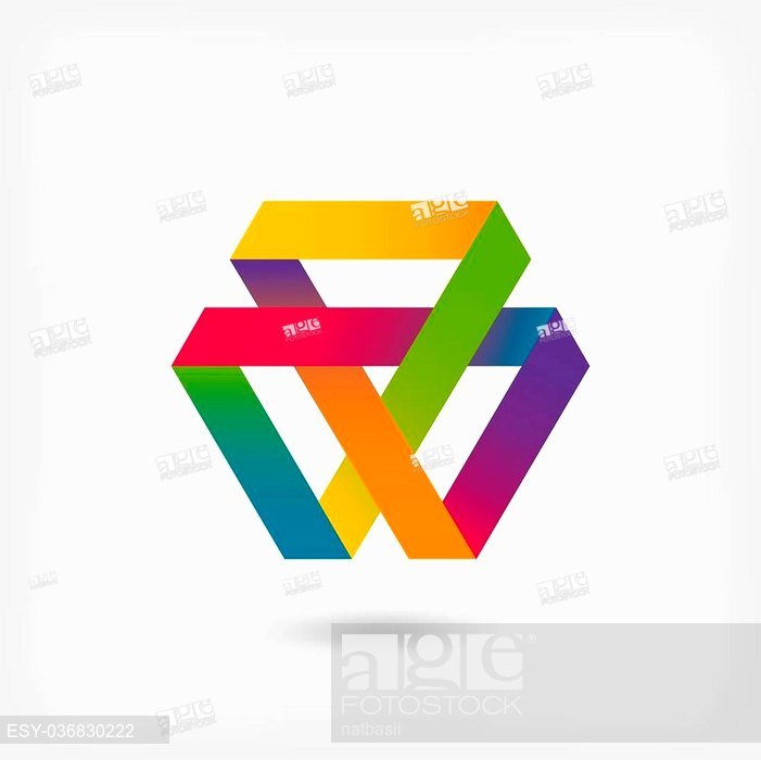 701x700 Mobius Strip Multi Color Symbol