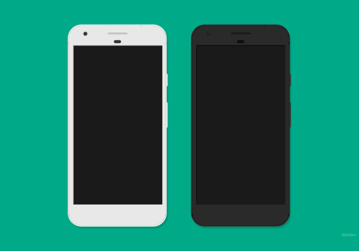 700x490 Google Pixel Mockup Vector