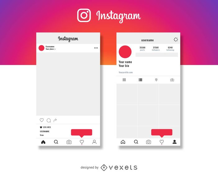 702x570 Instagram Post And Profile Mockup