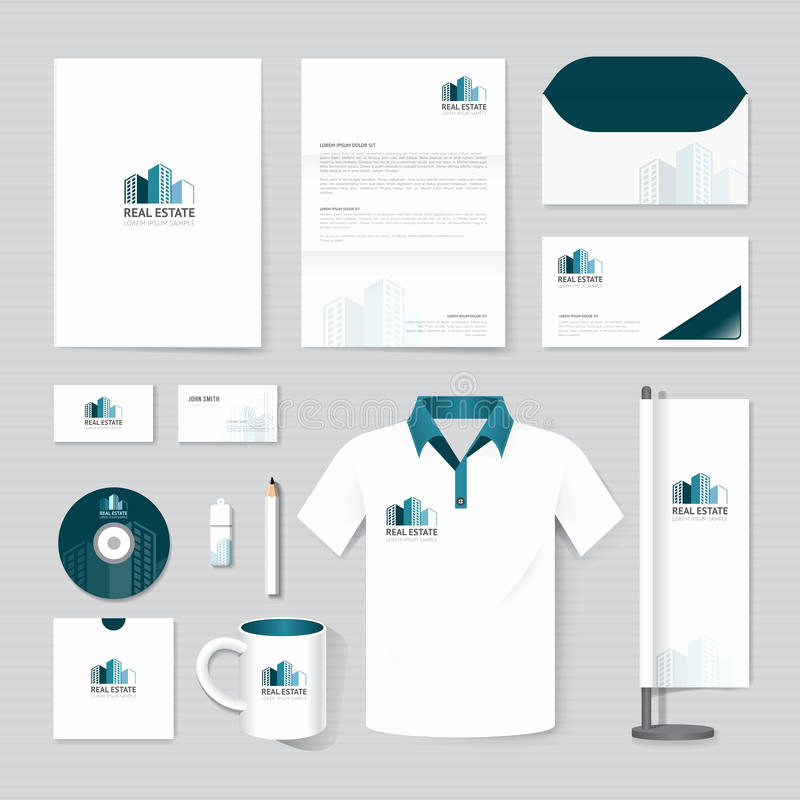 800x800 Luxury 30 Sample Letterhead Mockup Vector