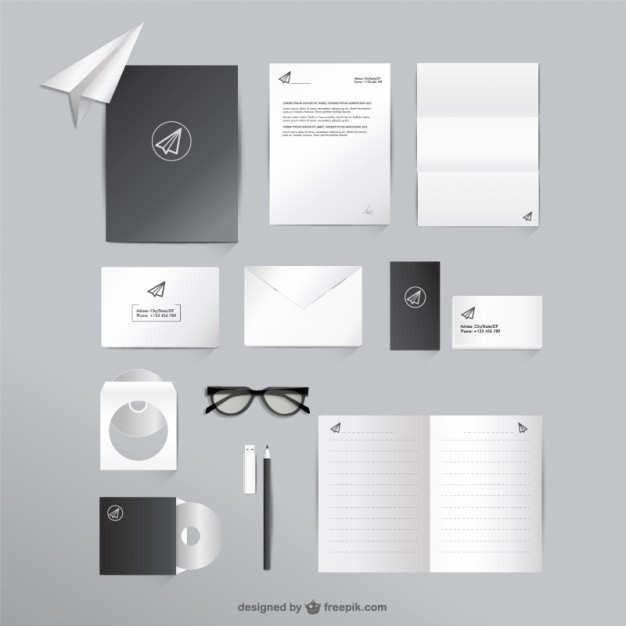 626x626 Business And Office Mock Up Set Vector Free Download
