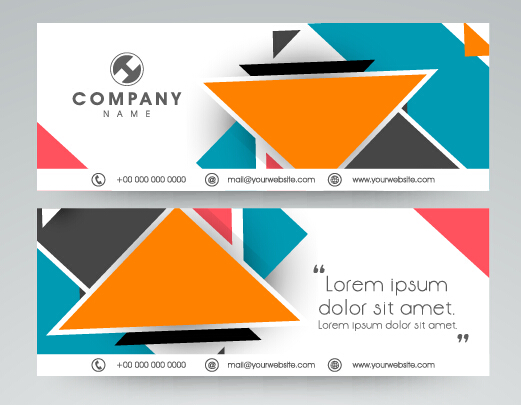 521x405 Company Banners Modern Design Vector 02 Free Download