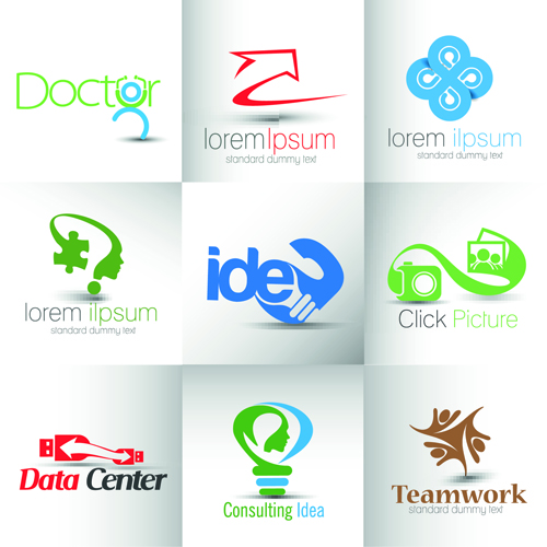 500x500 Modern Business Logos Design Art Vector 03 Free Download