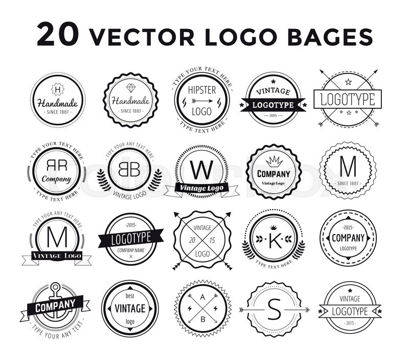 800x696 Massive Logo Set Bundle. Vector Logo Set. Old Style Modern Flat