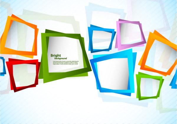 600x421 Dynamic Square Frame Modern Background Vector Free Download