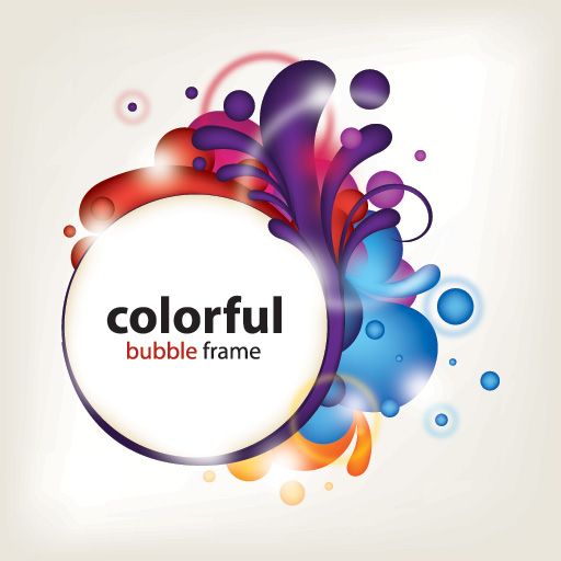 512x512 Colorful Bubble Frame Vector Epin Free Graphic And Wallpaper