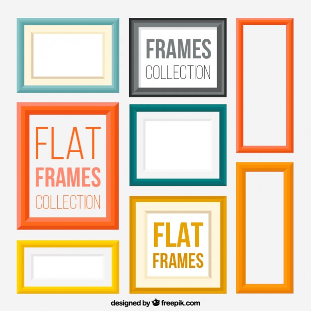 626x626 Modern Flat Frames Vector Free Download
