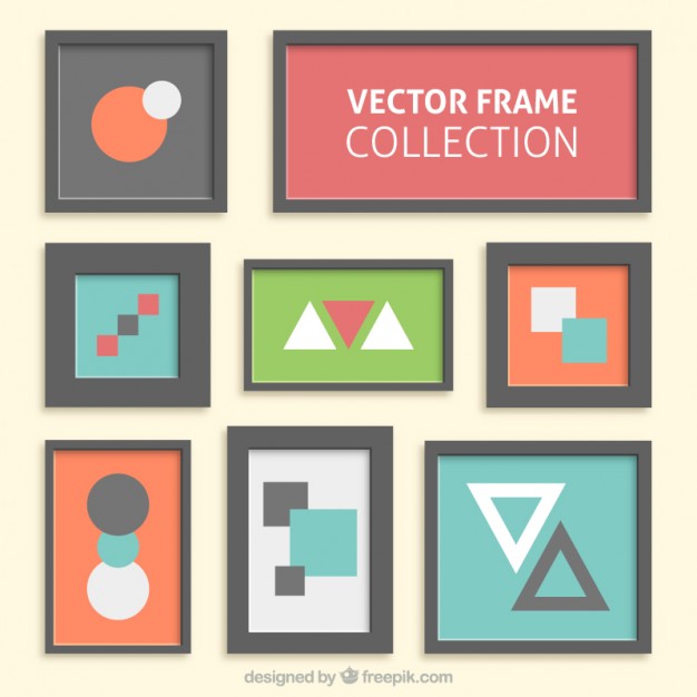 626x626 Modern Frames Collection Vector Free Download
