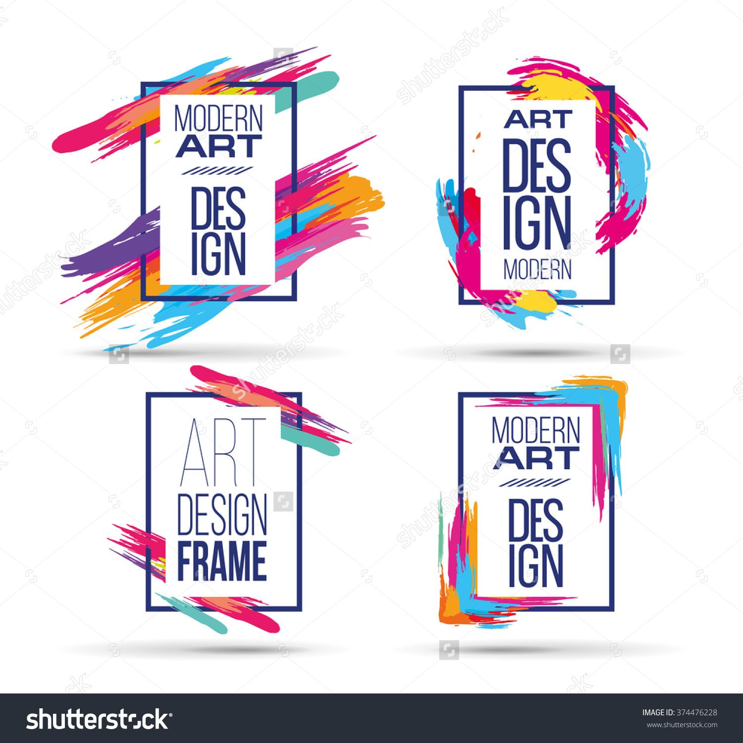 1500x1500 Vector Frame For Text And Labels In The Style Of Modern Art