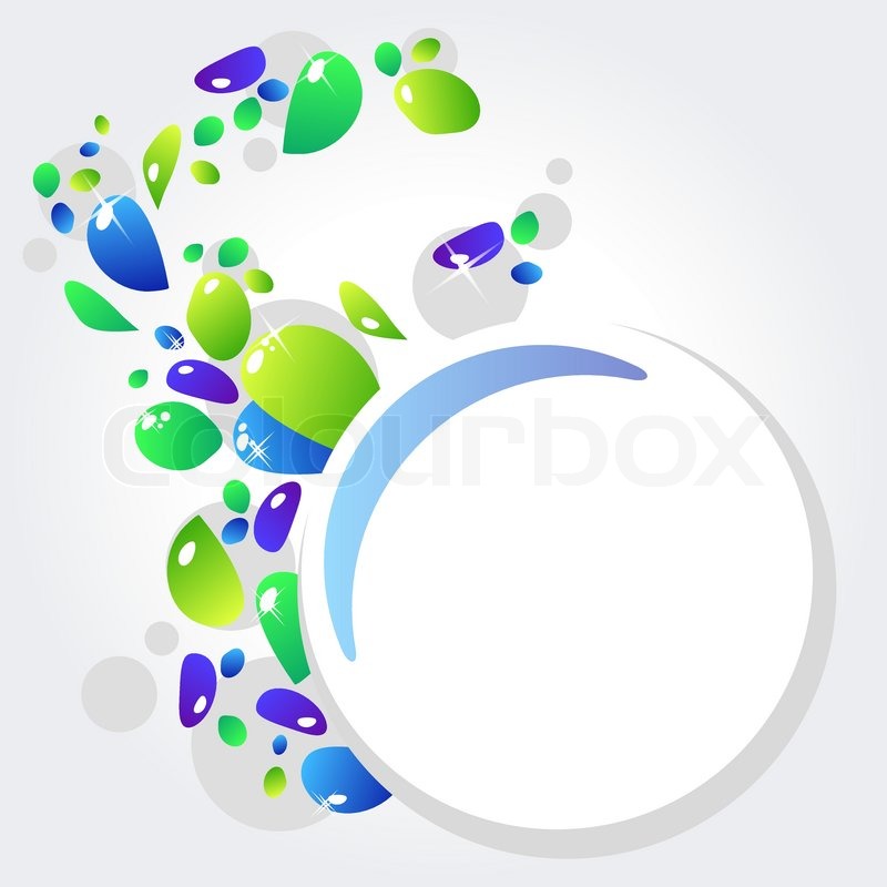 800x800 Abstract Modern Round Frame With Futuristic Elements Stock