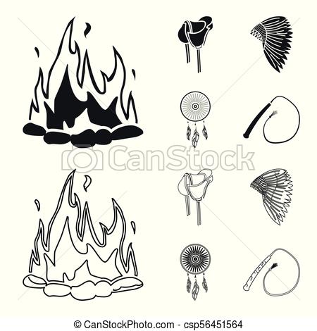 450x470 Saddle, Indian Mohawk, Whip, Dream Catcher.wild West Set