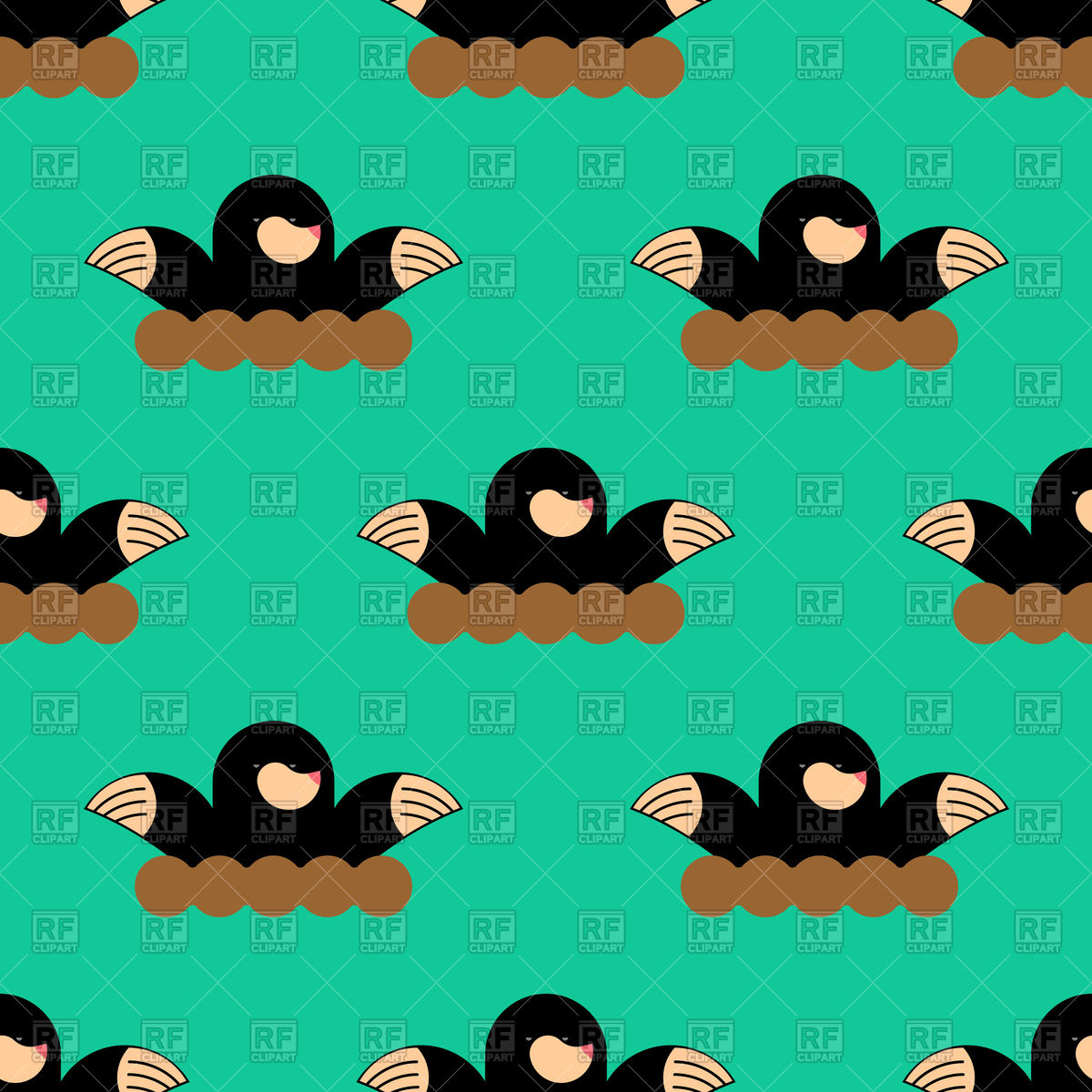 1200x1200 Mole Pattern Background Vector Image Vector Artwork Of Plants