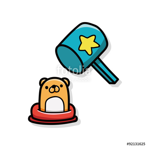 500x500 Whack A Mole Doodle Stock Image And Royalty Free Vector Files On