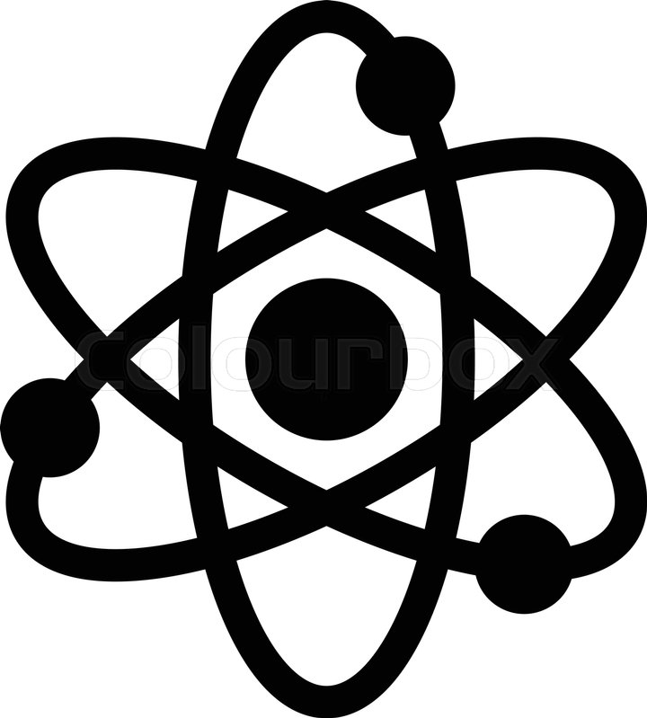 720x799 Dynamic Atom Molecule Science Symbol Vector Icon Stock Vector