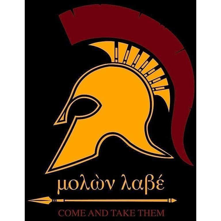 768x768 Spartan Molon Labe Decal