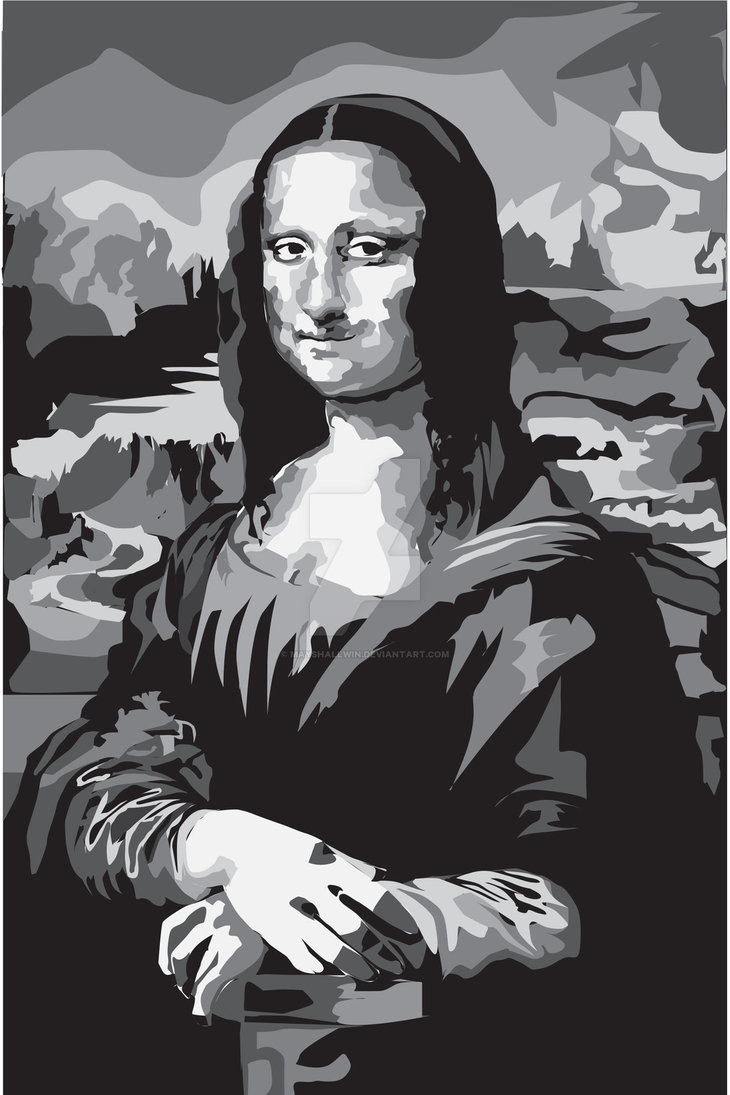 730x1095 Mona Lisa Vector By Mayshallwin