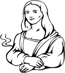 134x150 Mona Lisa By Leonardo Da Vinci Stock Vector Graphics Cliparto