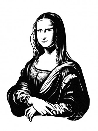 335x447 Mona Lisa, By Leonardo Da Vinci Vector