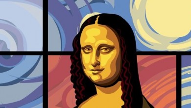 390x220 Vector Masterpieces Mona Lisa Cartoon