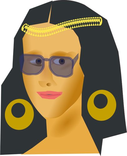 407x500 Vector Drawing Of Portrait Of Mona Lisa Public Domain Vectors