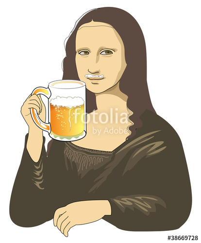414x500 Draft Beer Of Mona Lisa Stock Image And Royalty Free Vector Files