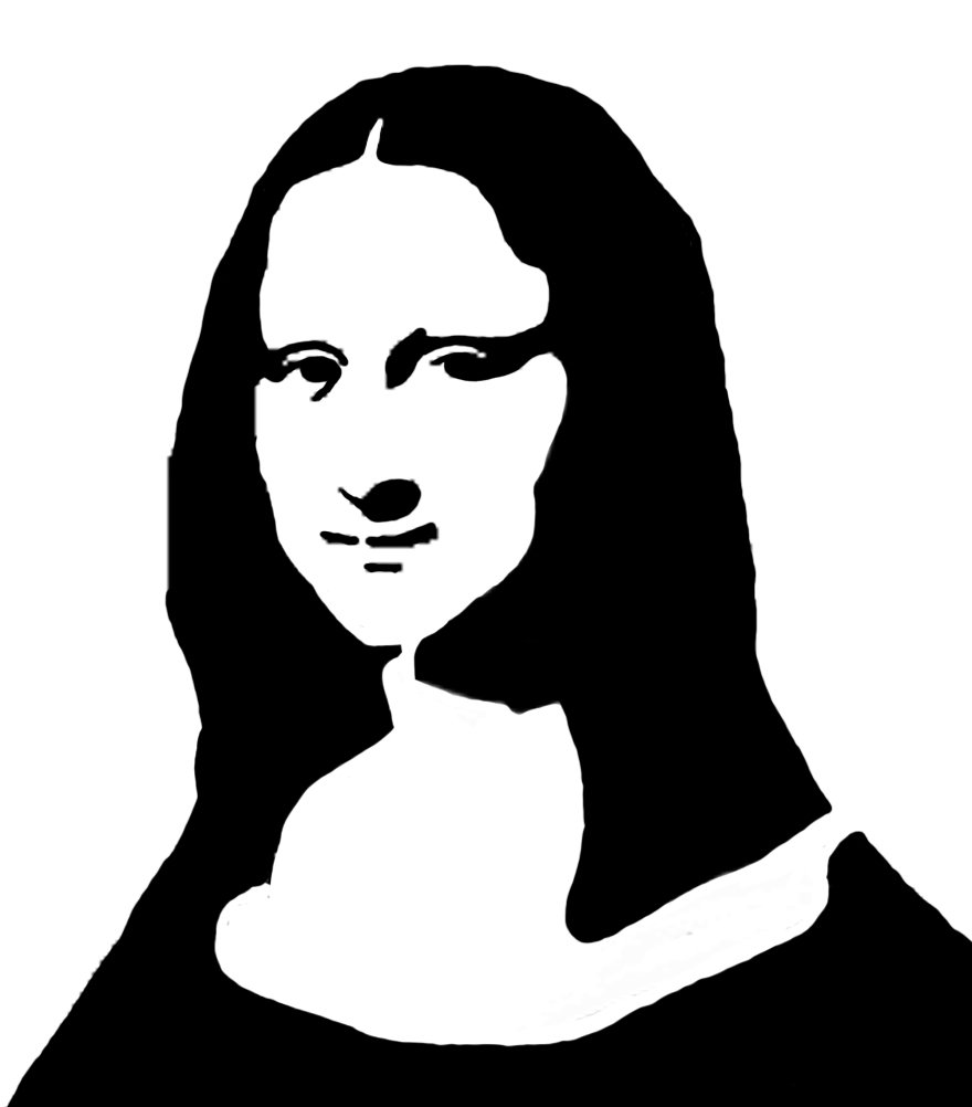 880x1002 Monalisa Vector