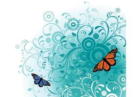 286x200 Monarch Butterfly Vector