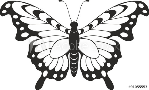 500x303 Monarch Butterfly. Vector