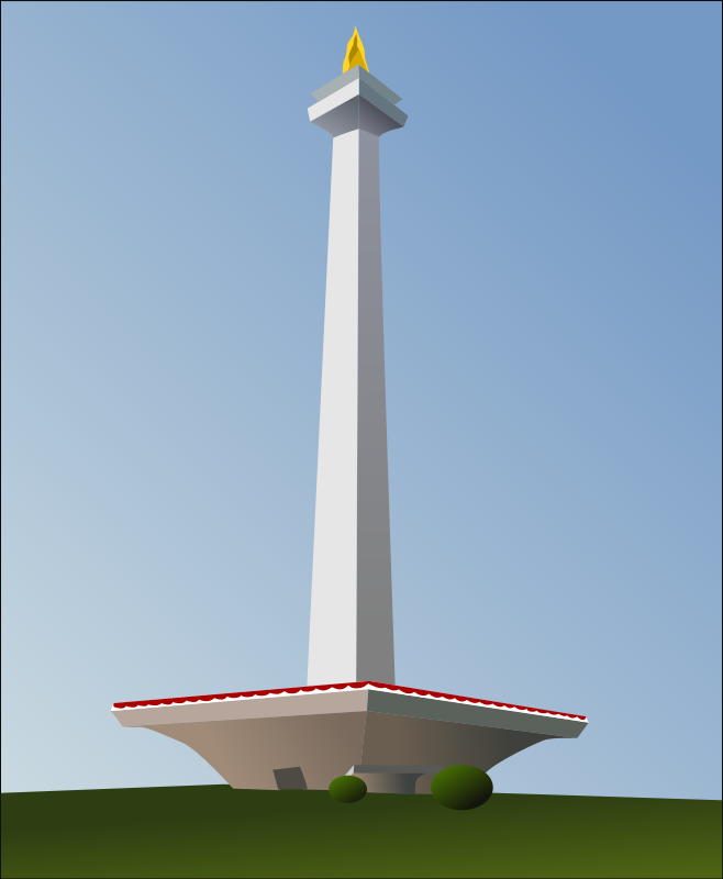 658x800 Free Clipart Indonesia National Monument (Monas) Takien