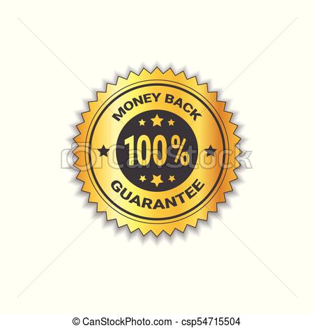 450x470 Golden Sticker Money Back With Guarantee 100 Percent Label Stamp