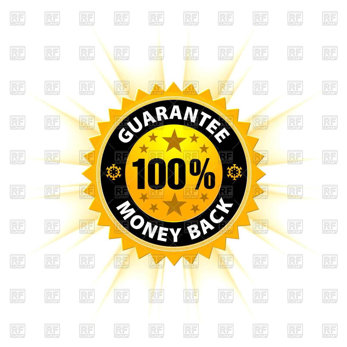 1200x1200 Money Back Guarantee Icon Vector Image Vector Artwork Of Signs